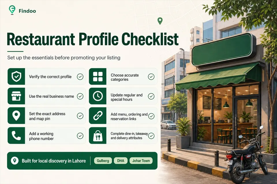 Restaurant Google Business Profile optimization checklist by Findoo